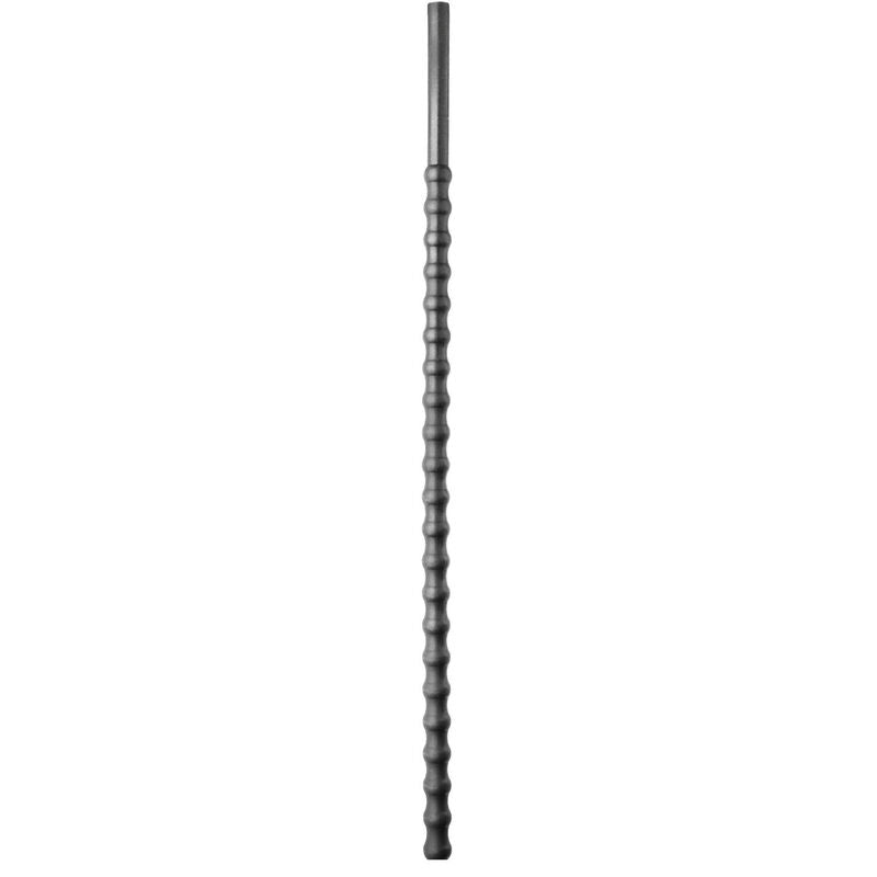 All Black Sonda Uretral de Silicona 8-10mm con Perlas - 24cm