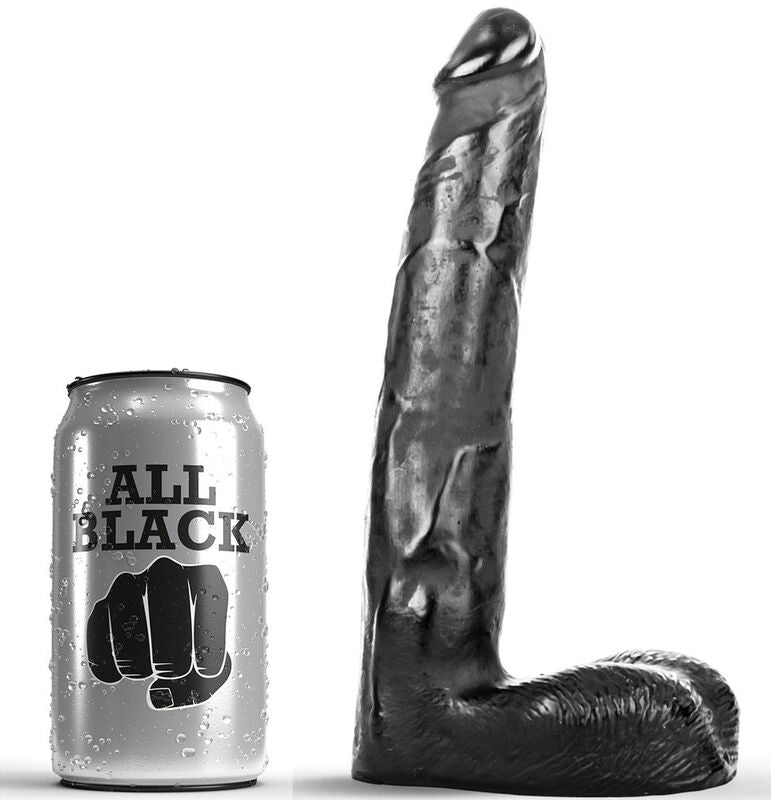 All Black Dildo Realista 21 cm