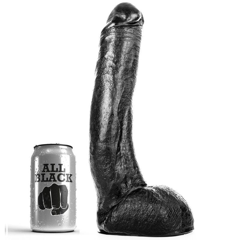 All Black Dong 29 cm Curvado