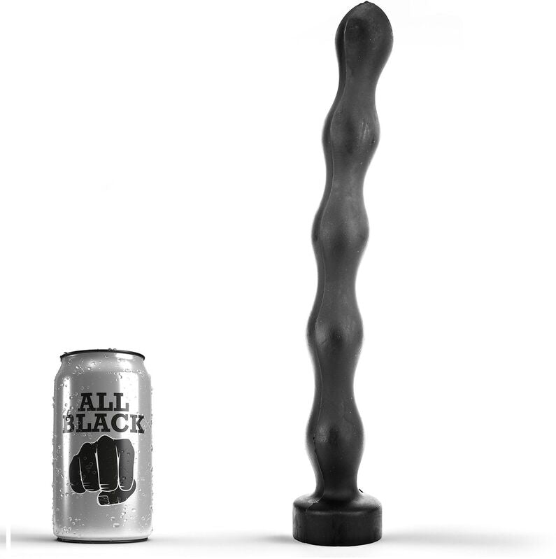 All Black Anal Plug Ball - Plug Anal 32 cm PVC Flexible