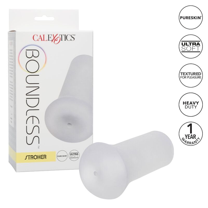 CalExotics Boundless Stroker Transparent - Masturbador Anal TPE