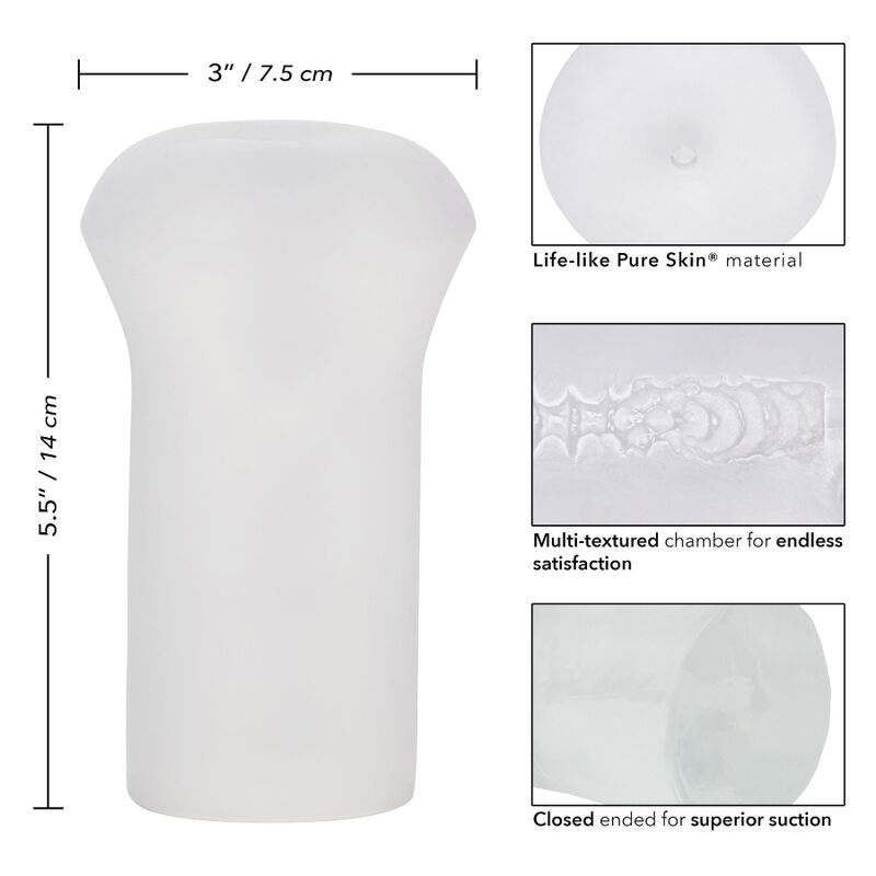 CalExotics Boundless Stroker Transparent - Masturbador Anal TPE