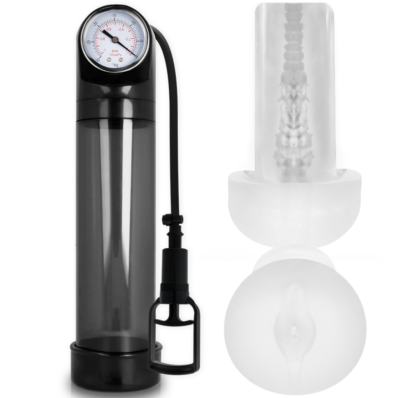 Pump Addicted RX9 Black - Bomba de Vacio con Masturbador