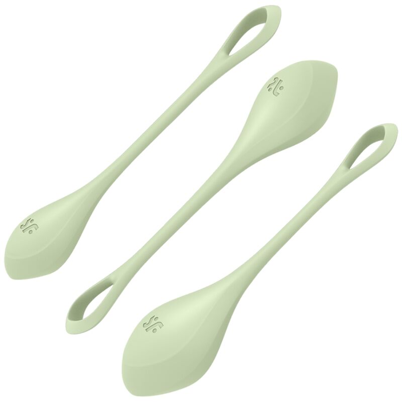 Satisfyer Yoni Power 2 Training Set Green - Bolas Chinas de Silicona Médica