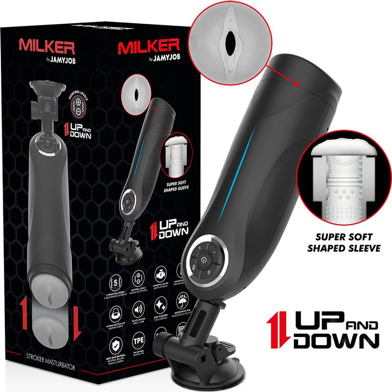 JAMYJOB Milker Stroker con Función Up and Down