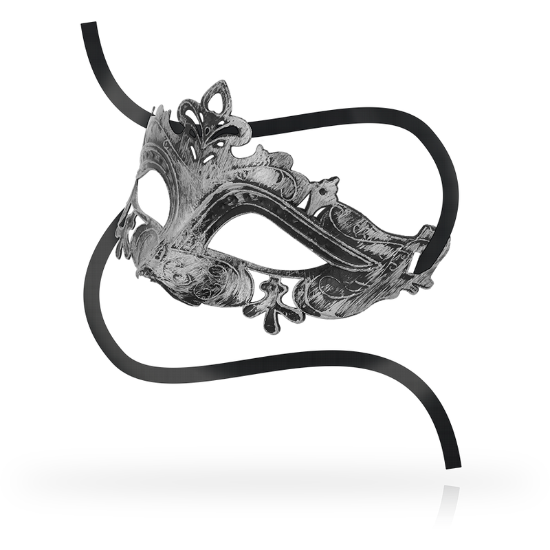 Máscara Veneciana Plateada Ohmama - Estilo Exclusivo con Relieves