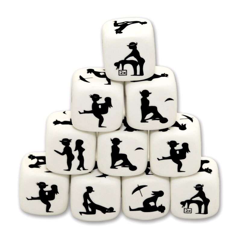 Diablo Picante White Posing Dice