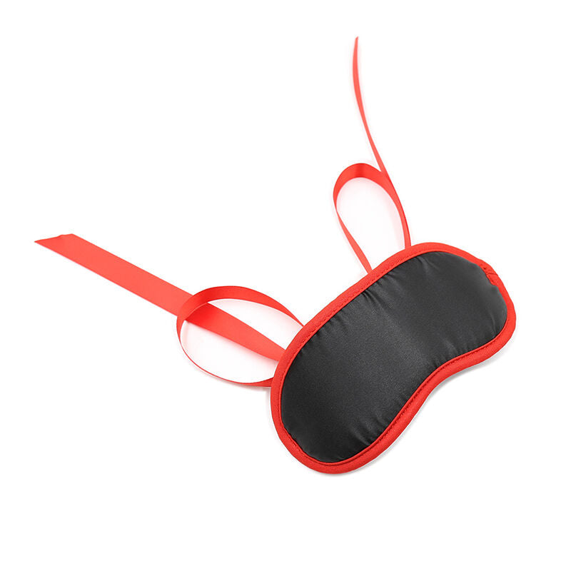 Ohmama Black Fetish Mask Red Edges - Accesorio Sensual