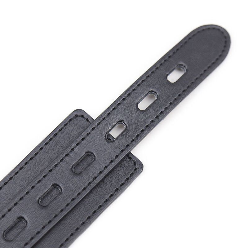 Ohmama Fetish Collar de Sumisión con 3 Anillas Metálicas