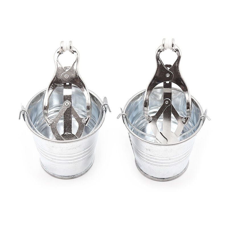Pinzas para Pezones Ohmama Fetish con Cubos - Metal sin Níquel