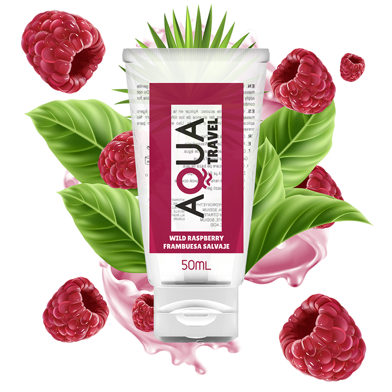 Aqua Travel Lubricante Íntimo Sabor Frambuesa Silvestre 50 ml