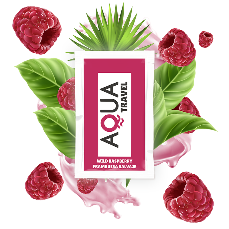 Aqua Travel Lubricante Íntimo Sabor Frambuesa Salvaje 6 ml