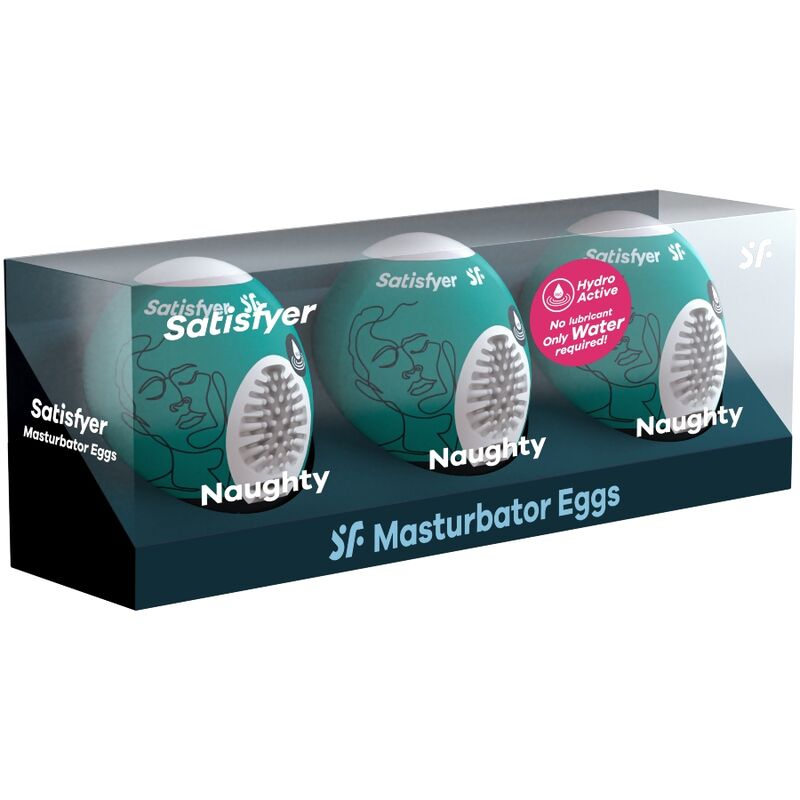 Satisfyer 3 Masturbator Eggs Naughty - Kit de 3 Unidades