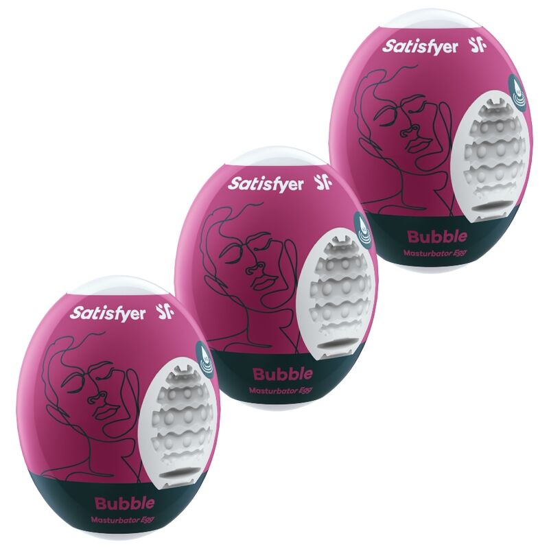 Satisfyer Eggs Bubble - Pack 3 Masturbadores