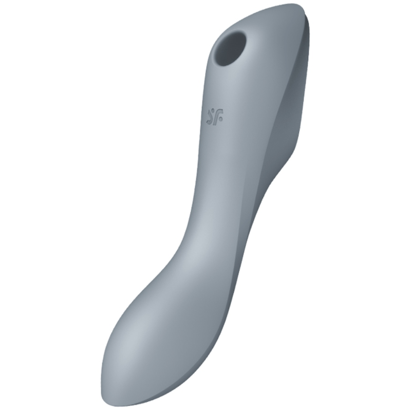 Satisfyer Curvy Trinity 3 Air Pulse Vibrator Grey - Estimulador de Aire