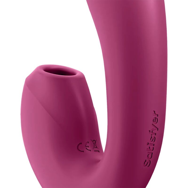 Satisfyer Sunray Stimulator and Vibrator App Red
