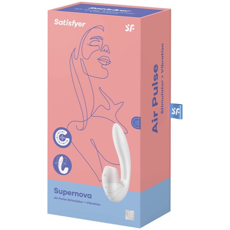 Satisfyer Supernova Air Pulse Stimulator & Vibration White