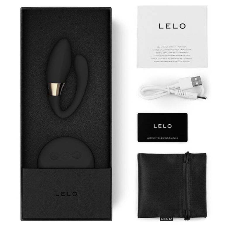 LELO Tiani Duo Black - Vibrador para Parejas con Doble Motor y Control Remoto