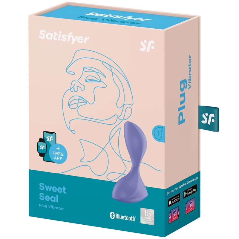 Satisfyer Sweet Seal Vibrating Plug App Lila - Control Remoto por Aplicación