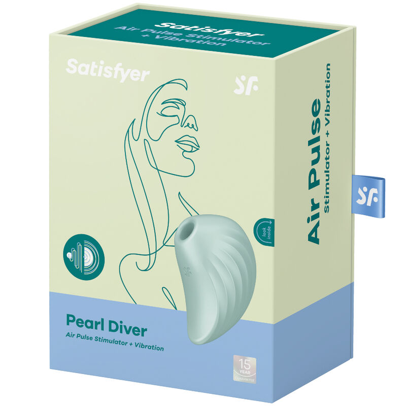 Satisfyer Pearl Diver - Estimulador de Presión e Impulsos con Silicona Médica
