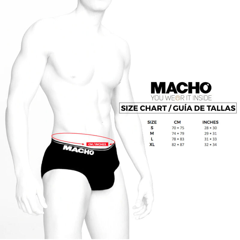 Macho MS24R Brief Underpants Rojo Oscuro Talla XL