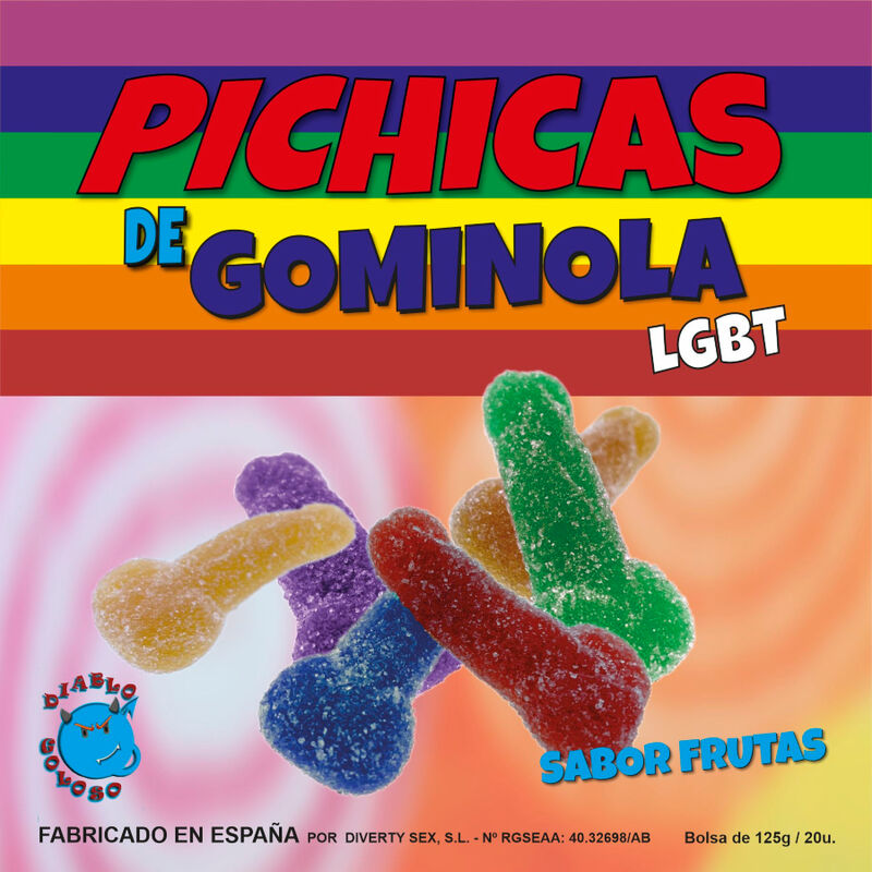 Pride Gummy Penis Fruits - Caramelos de Goma con Azúcar