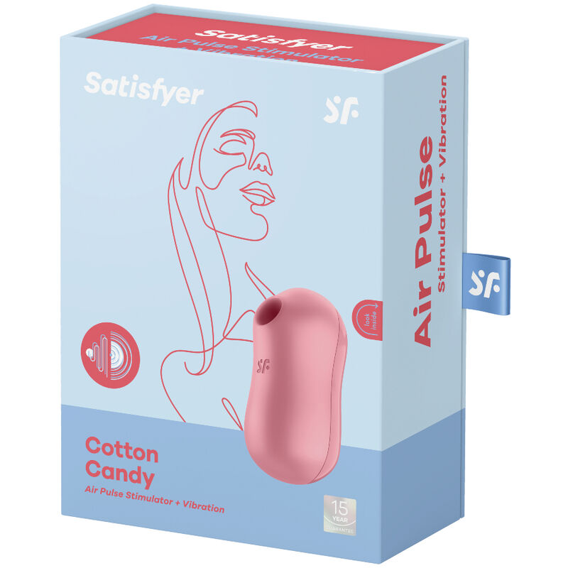 Satisfyer Cotton Candy - Estimulador de Aire Pulsante y Vibrador Rosa
