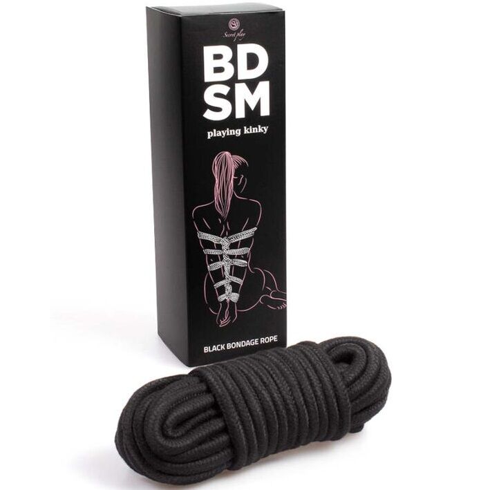 Secretplay Black Bondage Rope - Cuerda BDSM 10 metros
