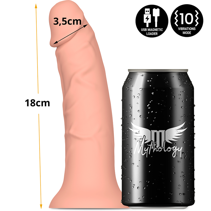 Mythology Asher Original Dildo S - Compatible WatchMe Wireless