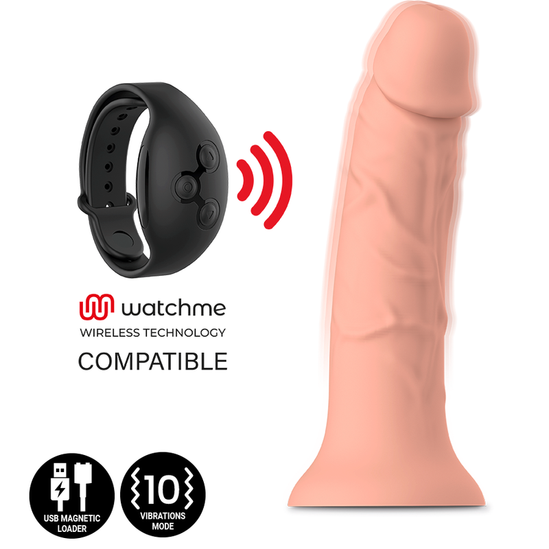 Mythology Asher Original Dildo M - Compatible WatchMe Wireless