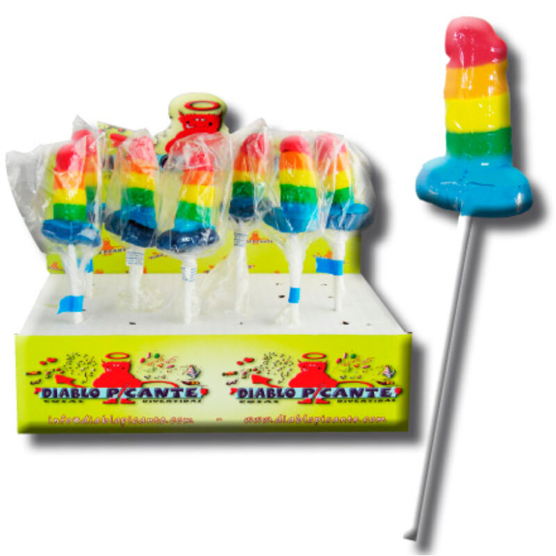Pride Gummy Lollipop Penis LGBT - Caramelo Gominola