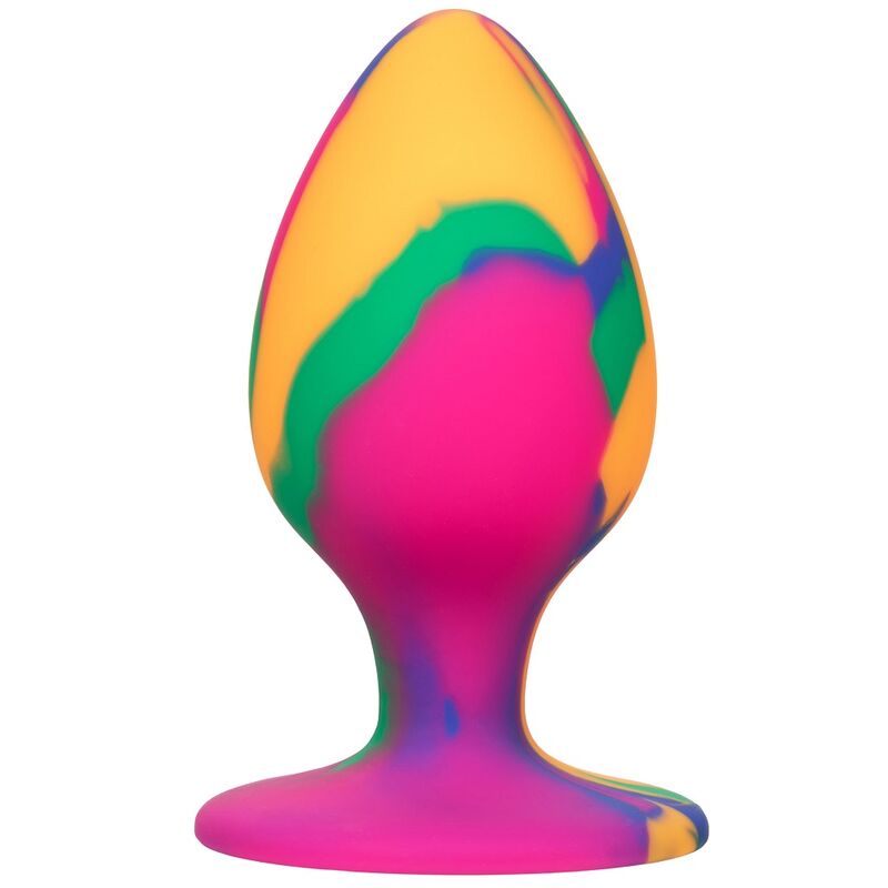 Cheeky Large Tie-Dye Plug - Plug Anal de Silicona con Base de Succión