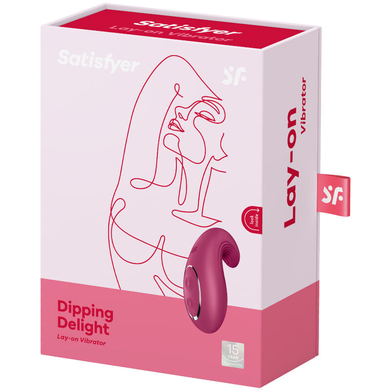 Satisfyer Dipping Delight Lay-On Vibrator Rojo
