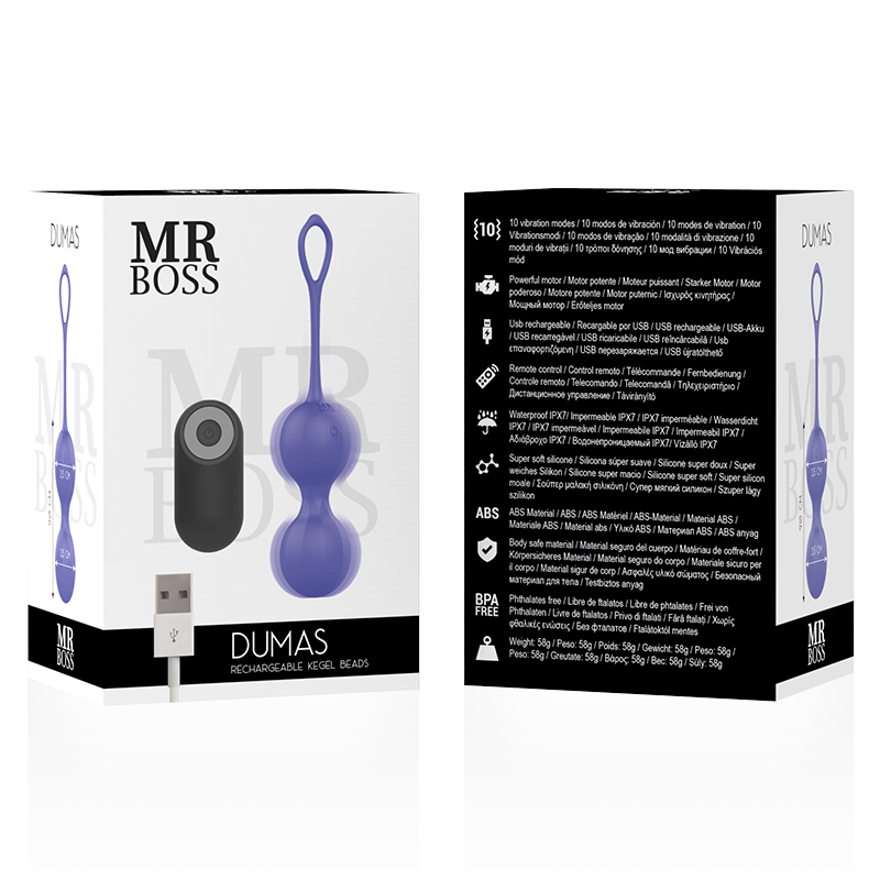 Mr Boss Dumas - Bolas Kegel Vibrantes con Control Remoto