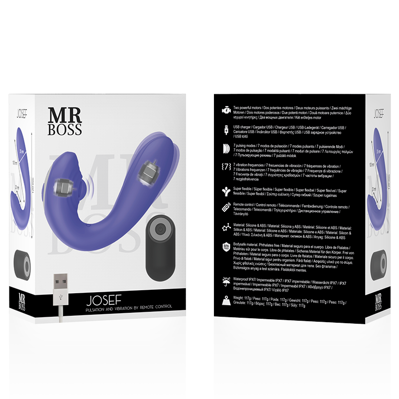 Mr. Boss Josef - Vibrador con Control Remoto para Parejas