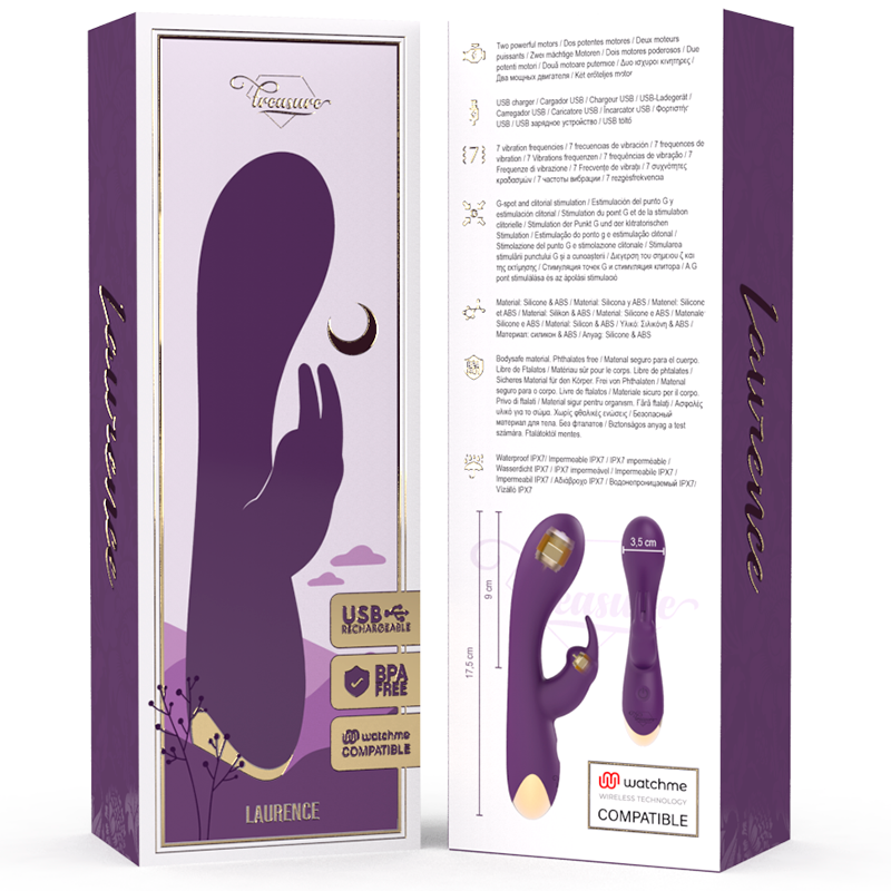 Treasure Laurence Rabbit Vibrator con Control Remoto WatchMe