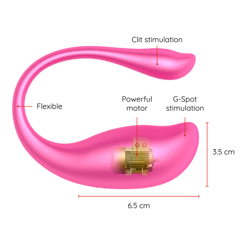 Oninder Nairobi Vibrationsei Rosa con App de Control Remoto