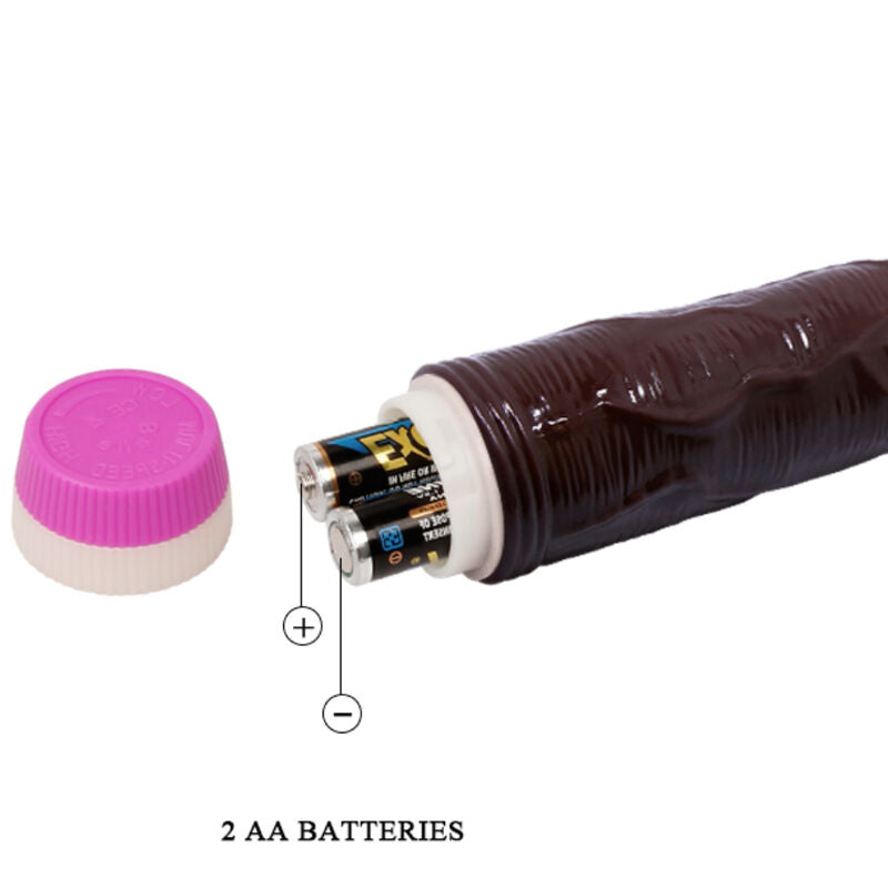 Waves of Pleasure Vibrador Realístico Marrón 23 cm