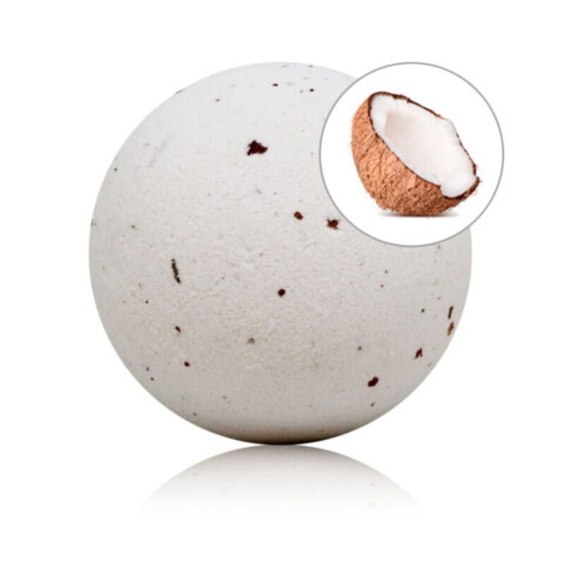 Taloka Coconut Scented Bath Bomb with Rose Petals