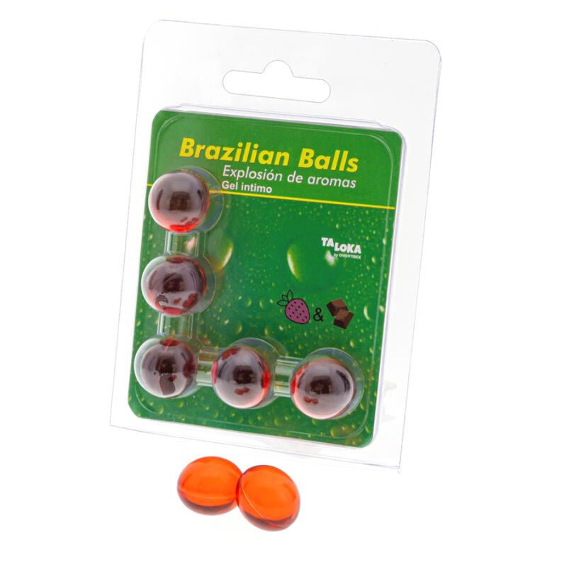 Brazilian Balls Explosion - Gel Íntimo Aromatizado Fresa y Chocolate