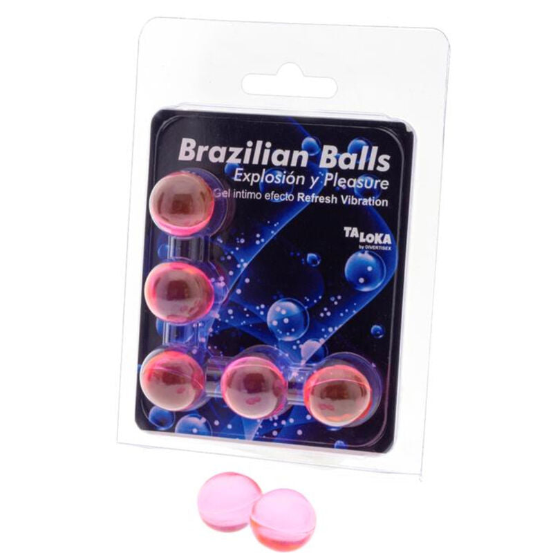 Taloka 5 Brazilian Balls Refresh - Efecto Vibrante con Gel Excitante