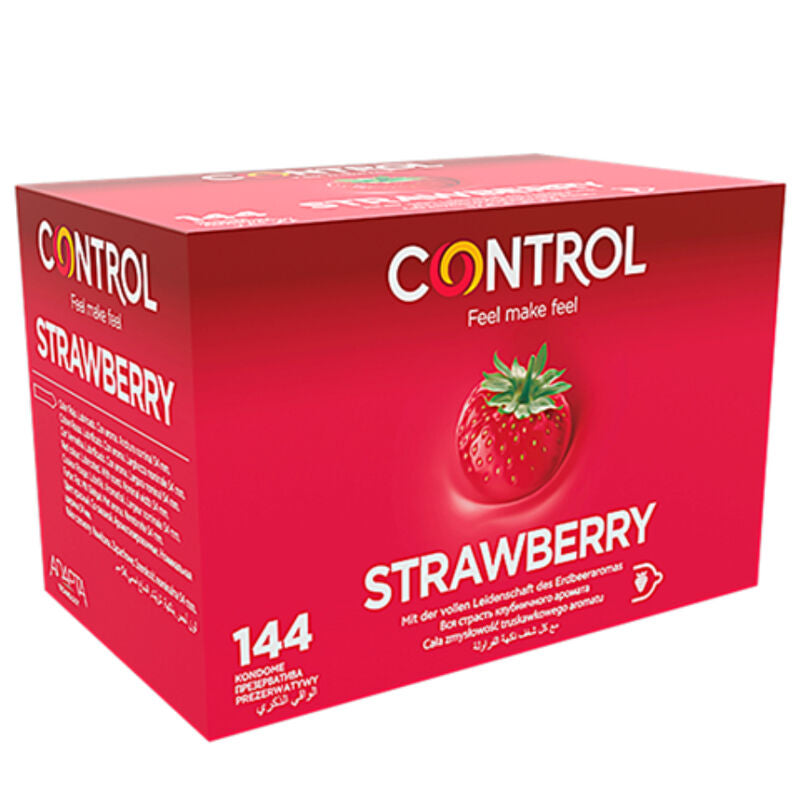 Control Adapta Strawberry Condoms 144 Unidades - Preservativos con Sabor