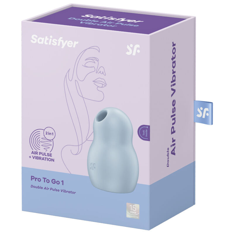 Satisfyer Pro To Go 1 - Estimulador de Ondas de Presión y Vibrador Doble