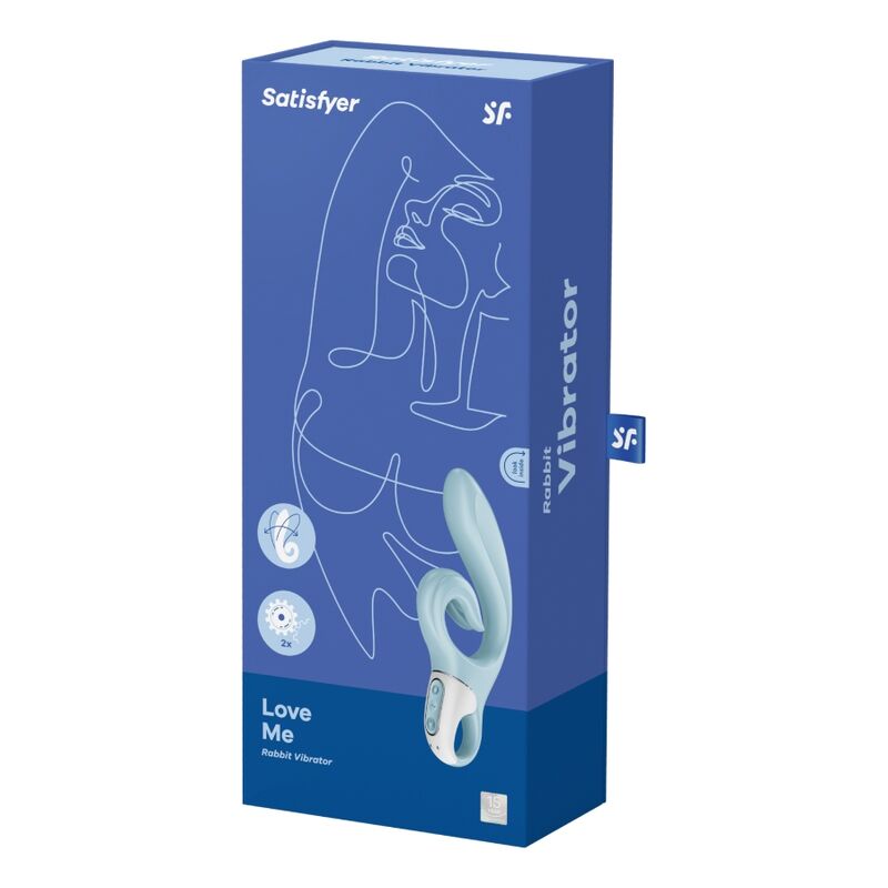 Satisfyer Love Me Rabbit Vibration Blue