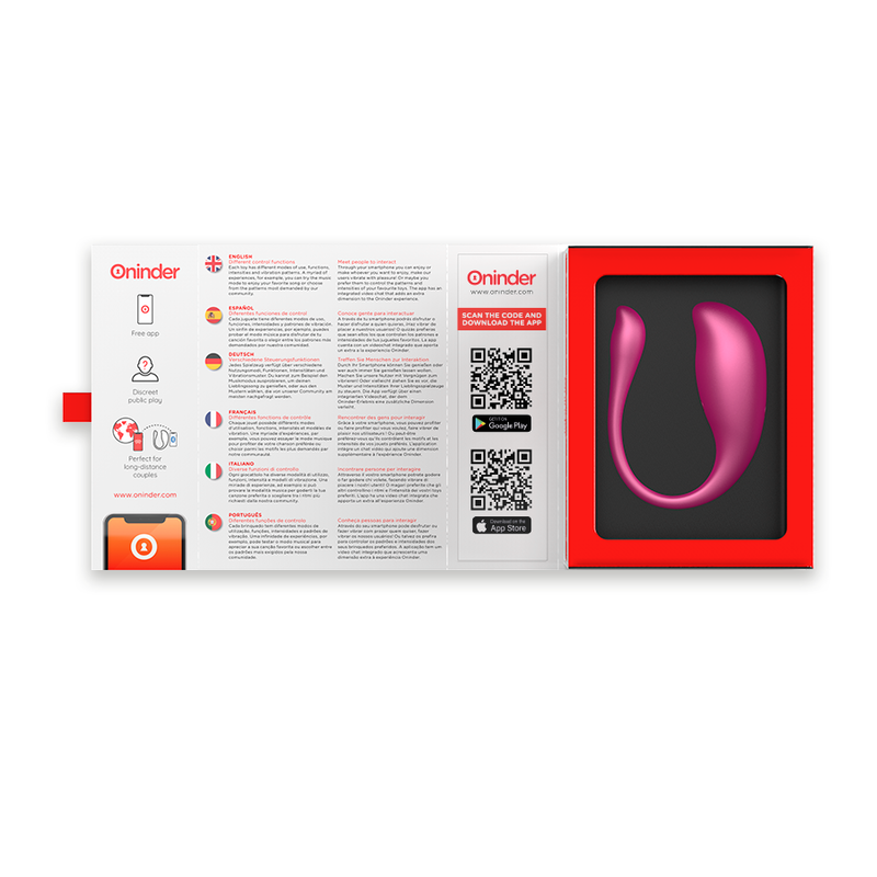 Oninder Nairobi Vibrationsei Rosa con App de Control Remoto