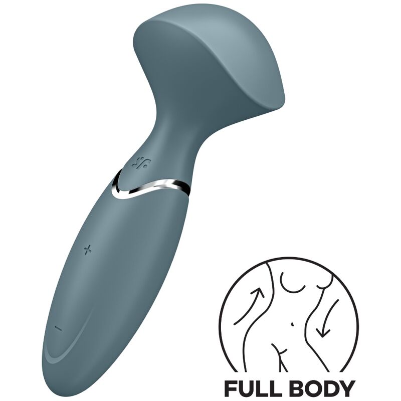 Satisfyer Mini Wand-er Grey - Vibrador Compacto Recargable