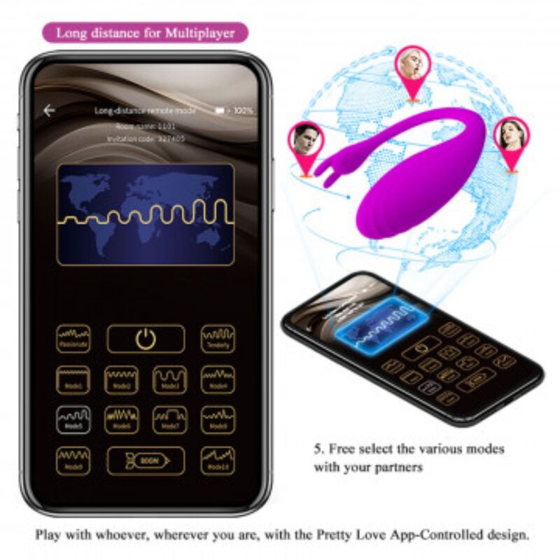 Pretty Love Catalina Massager - Vibrador Controlado por App Lila