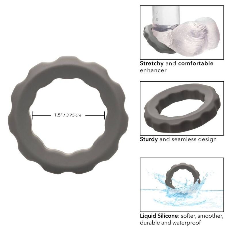 CalExotics Alpha Erect Ring Grey - Anillo Potenciador