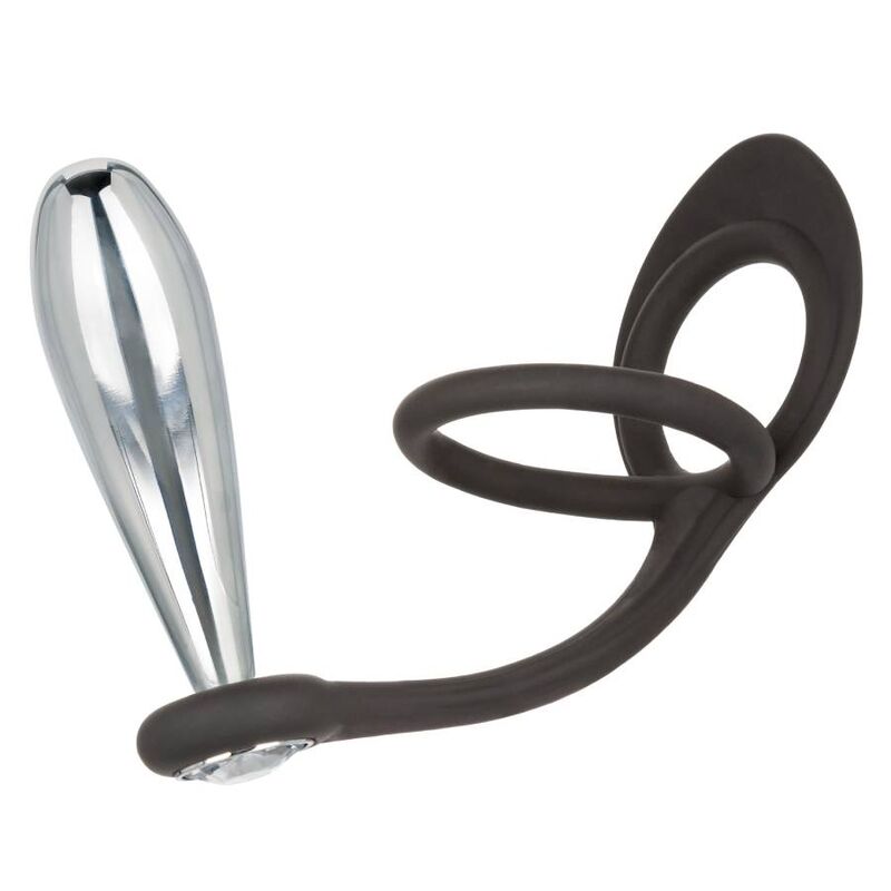 CalExotics Star Fucker Glider Plug - Potenciador Dual de Silicona y Metal