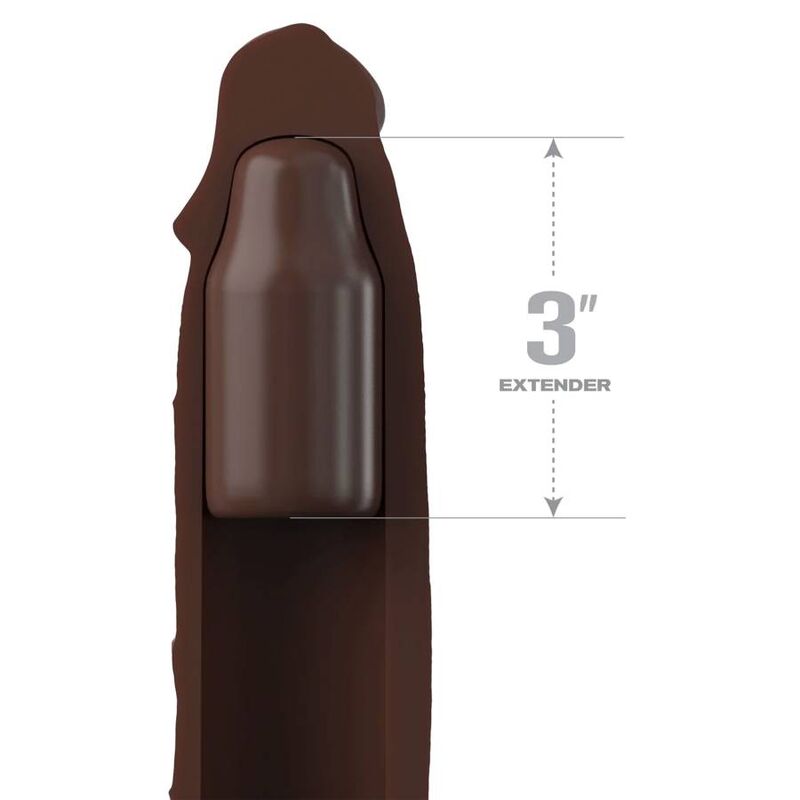 Fantasy X-Tensions Pipedreams Sleeve 22,86 cm + Plug 7,62 cm Marrón
